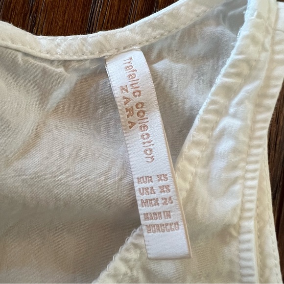 Zara Cotton Cold Shoulder Top - Picture 2 of 9